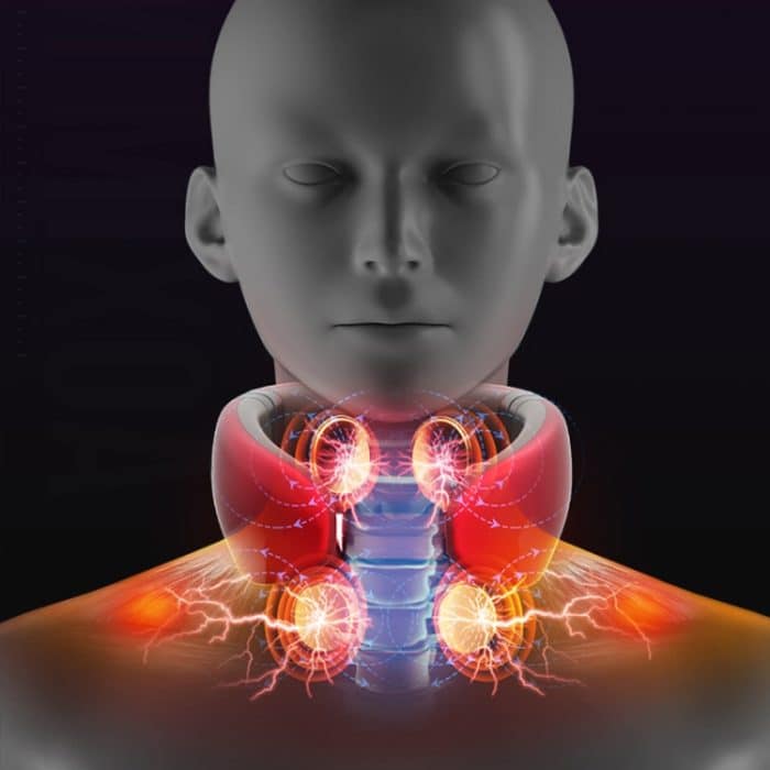 Vierköpfiges Schulter- und Nackenmassagegerät, Puls-Nackenschutz – Bild 7