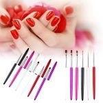 Nagelpinsel, Farbmalerei, Blumenschnitzstift, Zugstift, Lichttherapie-Gelstift, Flachkopfstift, Nagelstift – Bild 3