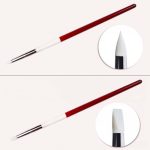 5 in 1 Red and White Rod Silikonstift Holzgravurstift Maniküre-Stift – Bild 3