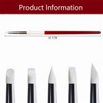 5 in 1 Red and White Rod Silikonstift Holzgravurstift Maniküre-Stift – Bild 4