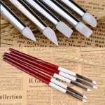 5 in 1 Red and White Rod Silikonstift Holzgravurstift Maniküre-Stift – Bild 6
