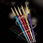 5 Stück / Set Acryl Phototherapie Nagelmalerei Blume geschnitzte Kristallstift Nagelstift – Bild 7