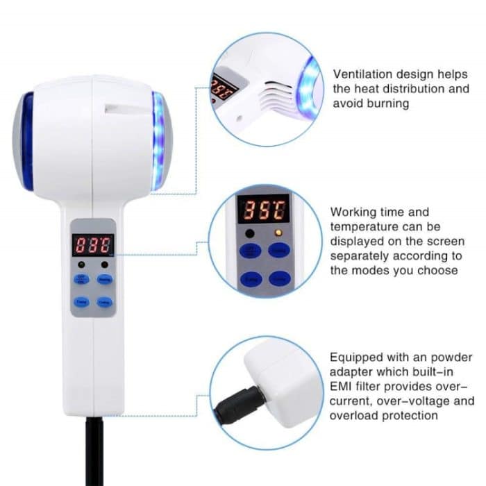 Gesichtspflegegerät Hot Cold Hammer Kryotherapie Blue Photon Akne Behandlung Haut Beauty Massagegerät Lifting Rejuvenation Facial Machine – Bild 6