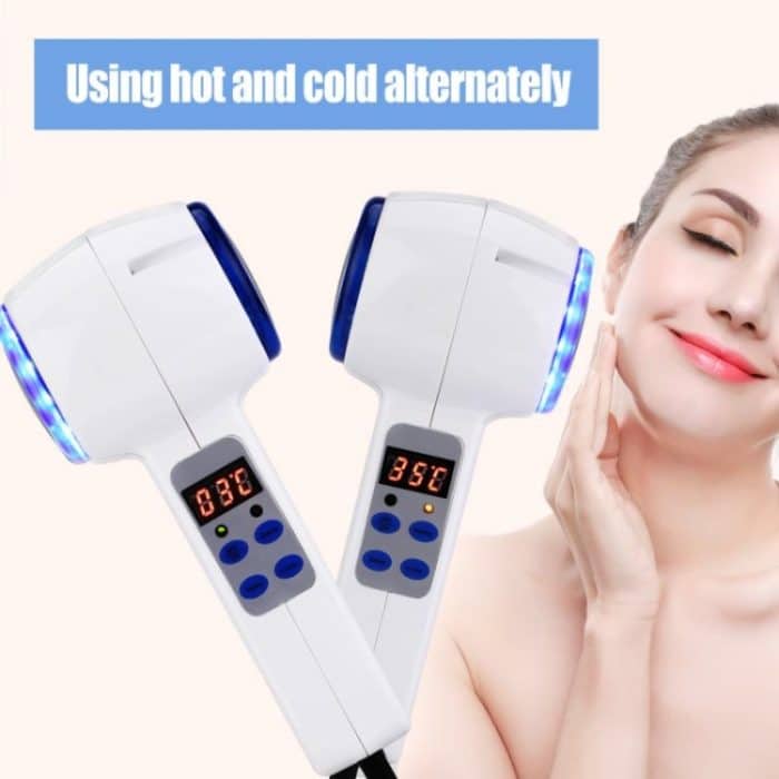 Gesichtspflegegerät Hot Cold Hammer Kryotherapie Blue Photon Akne Behandlung Haut Beauty Massagegerät Lifting Rejuvenation Facial Machine – Bild 8