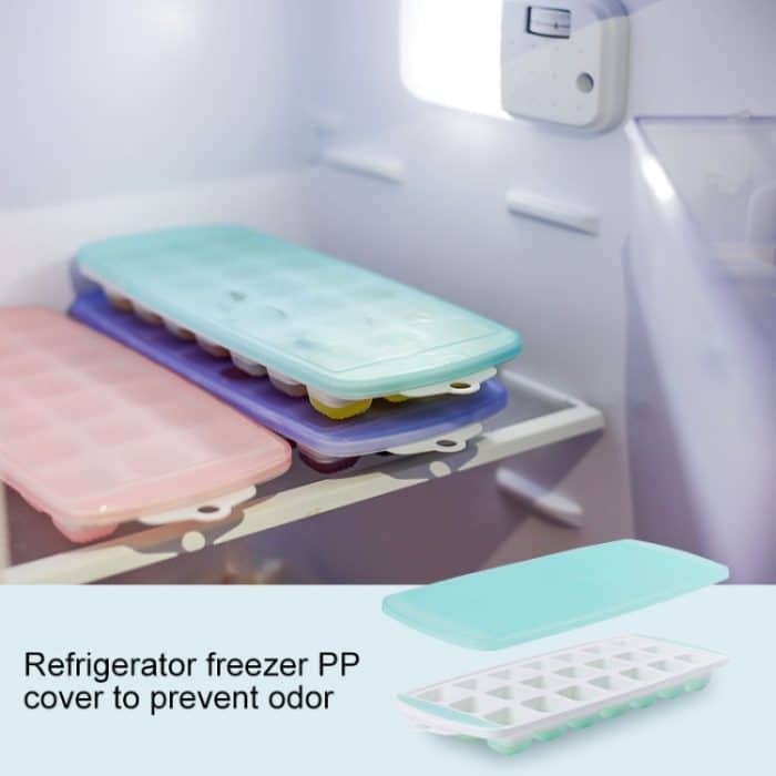 Summer 21 Grid Cool selbstgemachte Eiswürfelform mit Deckel, 21 Grid(Pink), 21 Grid(Blue), 21 Grid(Green) – Bild 7