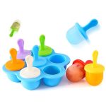 Silikon Mini Ice Pops Form Eiscreme Ball Lolly Maker Popsicle Formen Baby DIY Nahrungsergänzung Werkzeug