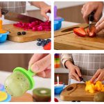 Silikon Mini Ice Pops Form Eiscreme Ball Lolly Maker Popsicle Formen Baby DIY Nahrungsergänzung Werkzeug – Bild 3