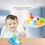 Silikon Mini Ice Pops Form Eiscreme Ball Lolly Maker Popsicle Formen Baby DIY Nahrungsergänzung Werkzeug – Bild 7