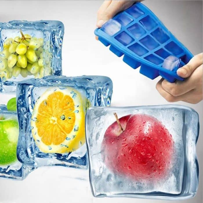 15 Gitter DIY große Eiswürfelform, quadratische Form, Silikon-Eiswürfelform, Obst-Eismaschine – Bild 8
