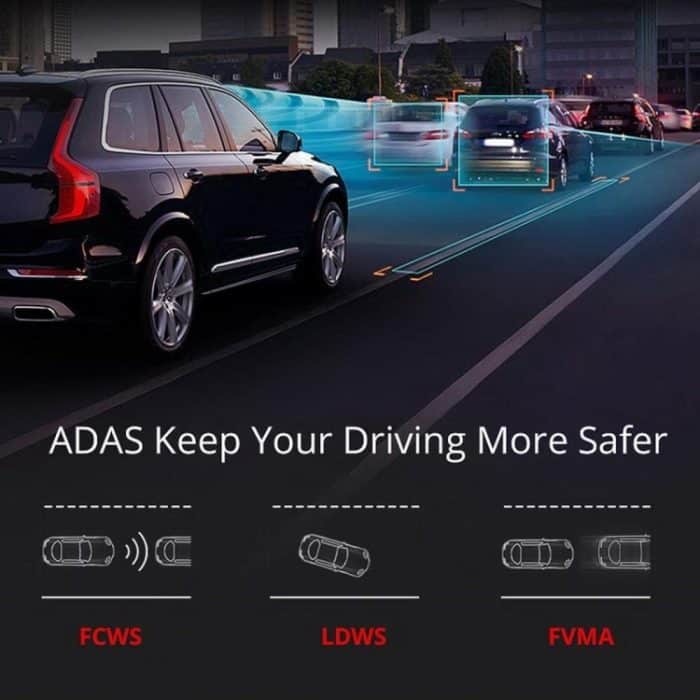 Anytek T22 Autokamera 5-Zoll-IPS-Touchscreen-Doppelobjektiv FHD 1080P Auto-DVR-Kamera – Bild 7