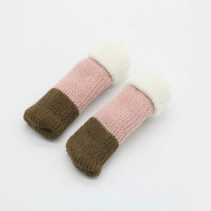 24 Stück leise, verschleißfeste, rutschfeste, gepolsterte Doppelstuhl-Fußabdeckung, Chair Foot Cover – Bild 6