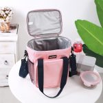 Umweltfreundliche tragbare Cartoon-Picknick-Isolierung, faltbare Lunchtasche, Sanne Lunch Bag(Red), Sanne Lunch Bag(Navy Blue), Sanne Lunch Bag (Gray) – Bild 4