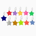 2 Stück Little Star Weich-PVC-Reflektor, reflektierender Schlüsselanhänger, Taschenanhänger, Zubehör, gut sichtbare Schlüsselanhänger – Bild 3