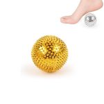 1 Paar magnetischer Massageball zum Entspannen der Muskeln, Finger, Plantardruck-Massagestabball, 3.2cm, 4.7cm, 5.6cm