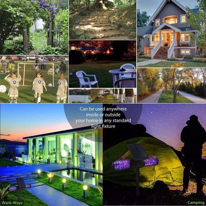Solar Mosquito Killer Outdoor Wasserdichte Garten Licht Villa Outdoor Moskito-Falle – Bild 8