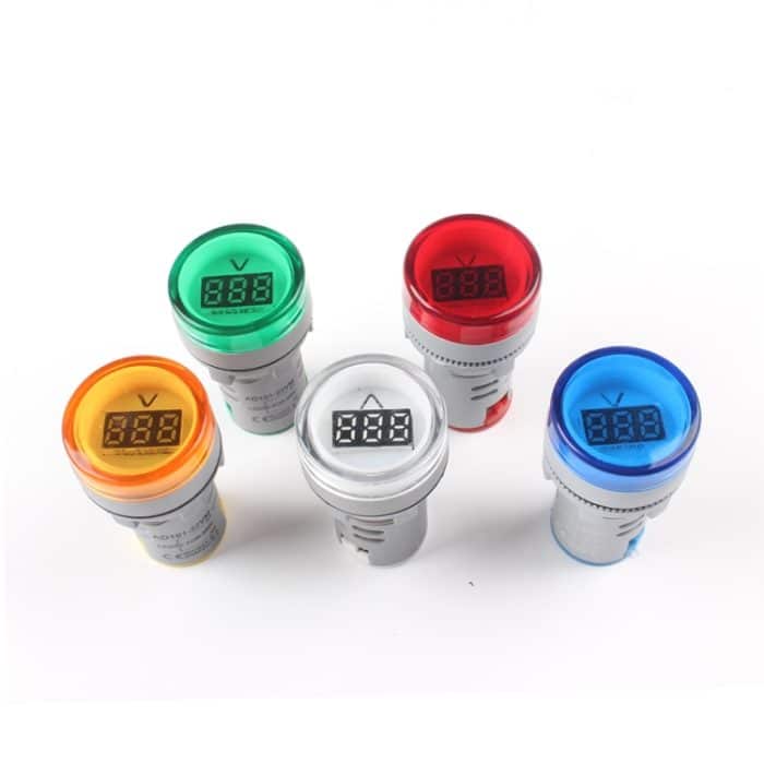 AD16-22DSV Mini-Digitalanzeige, 60–500 V, allgemeine Anzeige, AC-Voltmeter, offenes Loch: 22 mm, 60-500V Red, 60-500V Green, 60-500V Yellow, 60-500V Blue, 60-500V White – Bild 3