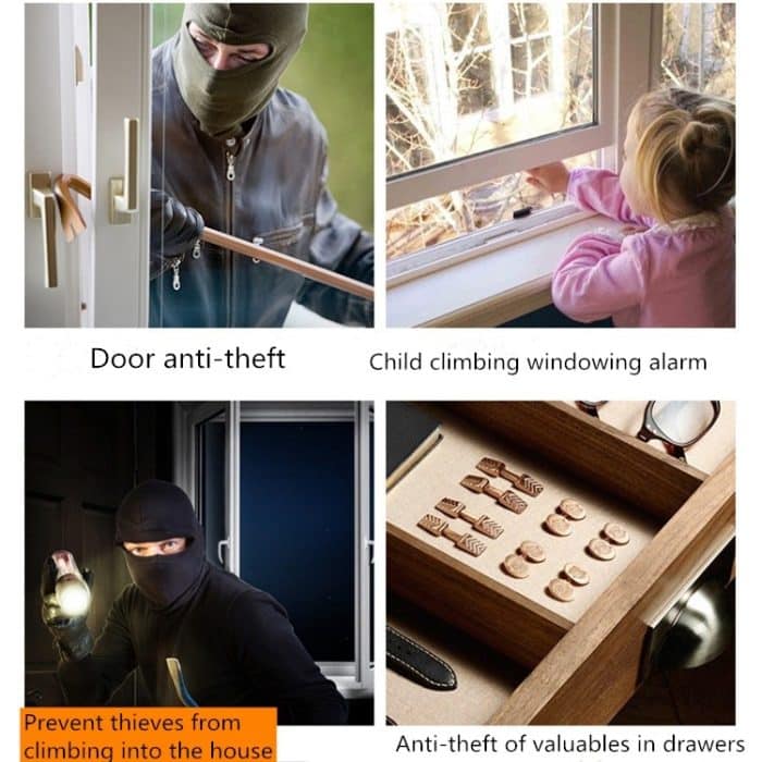 MC-02 Haushaltstür und Fenster Diebstahlsicherung Alarm Fernbedienung Wireless tür Magnetalarm – Bild 8