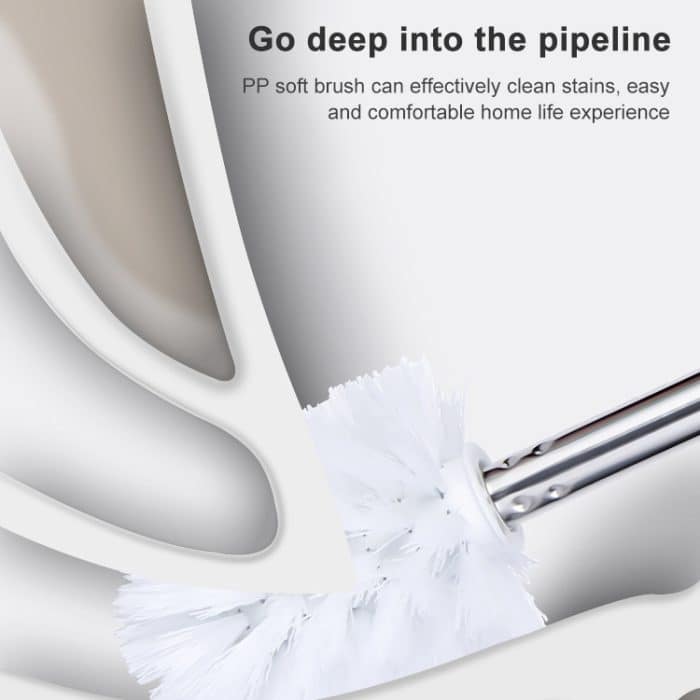 Edelstahl-Toilettenbürste mit langem Griff, WC-Reinigungsbürste, Triangle Shape Base, Diamond Shape Base – Bild 9