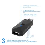 JYS-P4135 Wired + Wireless Bluetooth Gamepad Converter Adapter für PS4 / PS3 / Switch / PC – Bild 4