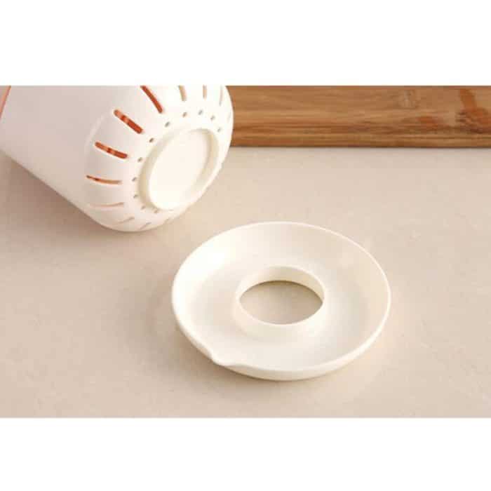 Kreative Multifunktions-Doppelablaufregal Küche Essstäbchen Aufbewahrungseimer Geschirr Aufbewahrungsbox, Pink, Coffee, Blue, Green, Light Grey, Apricot – Bild 6