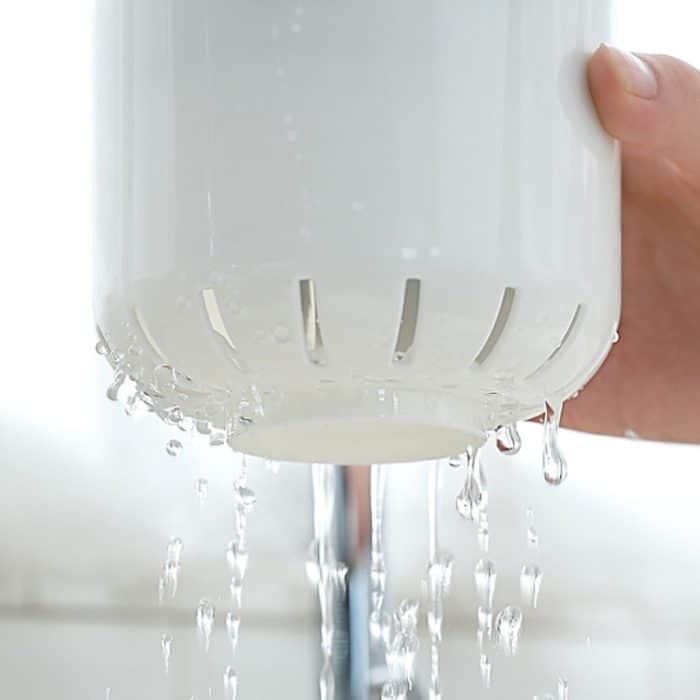 Kreative Multifunktions-Doppelablaufregal Küche Essstäbchen Aufbewahrungseimer Geschirr Aufbewahrungsbox, Pink, Coffee, Blue, Green, Light Grey, Apricot – Bild 7