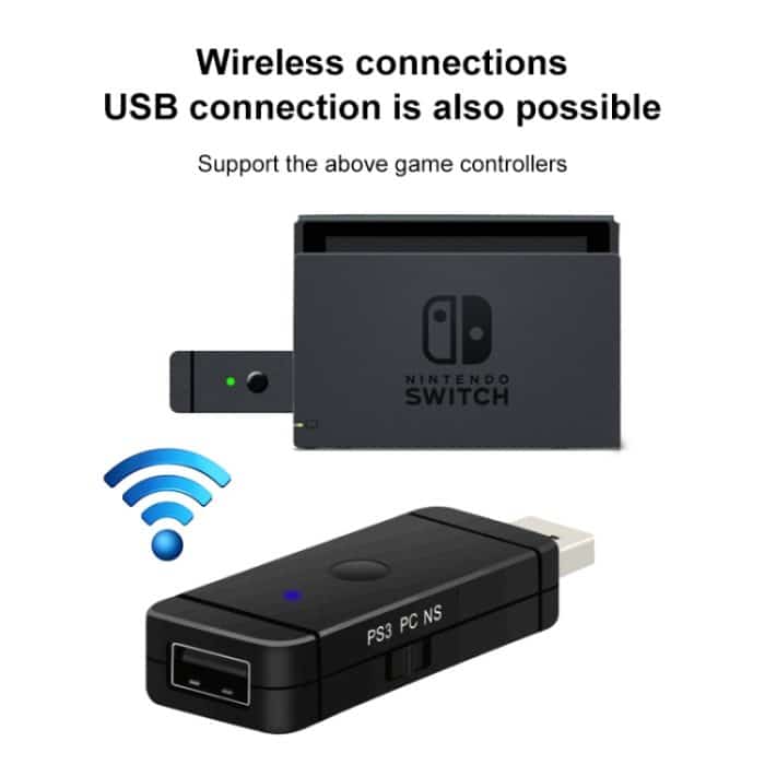 JYS-130 Wireless Bluetooth Gamepad Converter Adapter für PS3 / Switch / PC – Bild 6
