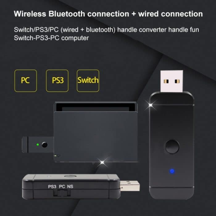 JYS-130 Wireless Bluetooth Gamepad Converter Adapter für PS3 / Switch / PC – Bild 7