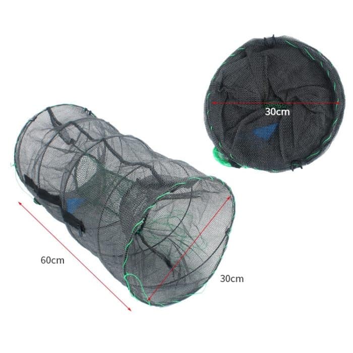 Federkäfig-Fischernetz, automatisch zusammenklappbarer Garnelenkäfig, rundes Feder-Fischnetz, Special Mesh Large, Encrypted Mesh Large – Bild 7