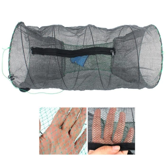 Federkäfig-Fischernetz, automatisch zusammenklappbarer Garnelenkäfig, rundes Feder-Fischnetz, Special Mesh Large, Encrypted Mesh Large – Bild 5