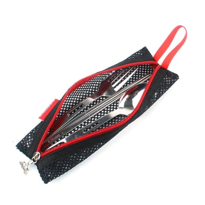 Outdoor Geschirr Set Camping Travel Tragbare Einzelgeschirr Kombination Dreiteilig – Bild 2