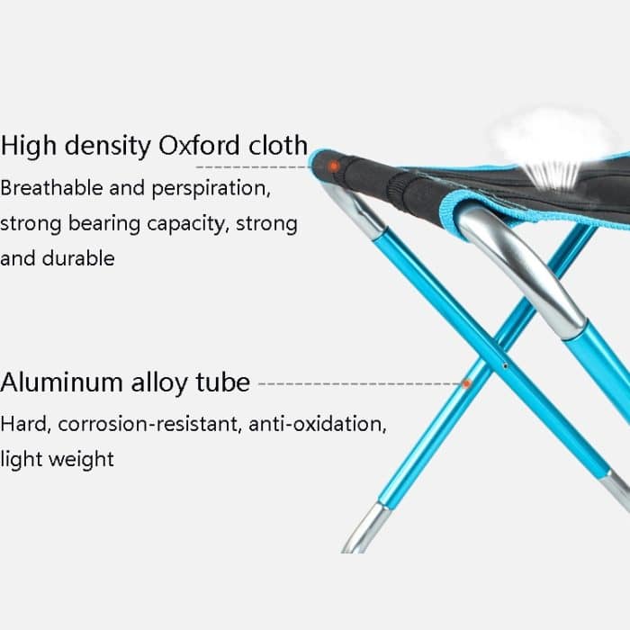 CLS Großer Outdoor-Klapphocker aus 7075-Aluminiumlegierung, tragbarer Grill- und Angel-Klappstuhl, Größe: 30 x 25 x 31 cm, CLS Large 7075(Red), CLS Large 7075(Blue), CLS Large 7075(Black) – Bild 4