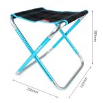 CLS Großer Outdoor-Klapphocker aus 7075-Aluminiumlegierung, tragbarer Grill- und Angel-Klappstuhl, Größe: 30 x 25 x 31 cm, CLS Large 7075(Red), CLS Large 7075(Blue), CLS Large 7075(Black) – Bild 7