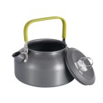 0,8 l tragbare Outdoor-Bergsteigen-Picknick-Aluminium-Teekanne, Wasserkocher, Kaffeekanne, 0.8L