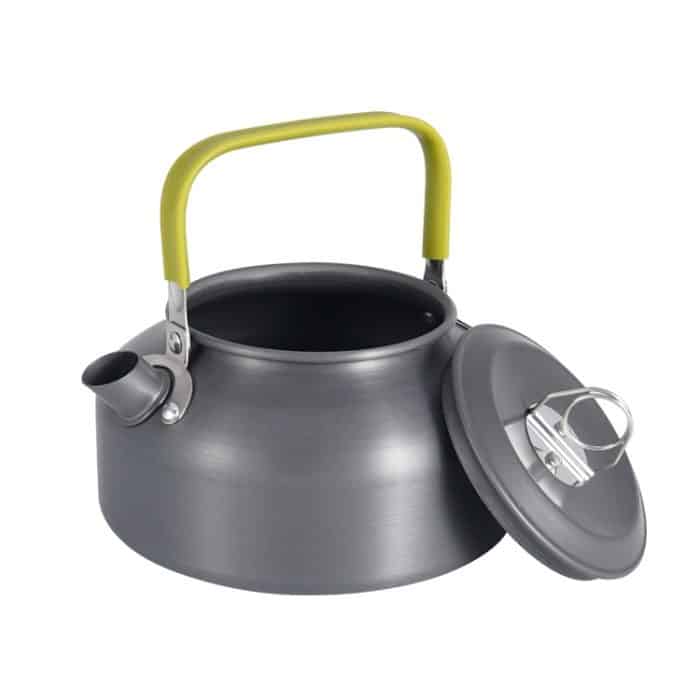 TBD0371517801.jpg 0,8 l tragbare Outdoor-Bergsteigen-Picknick-Aluminium-Teekanne, Wasserkocher, Kaffeekanne, 0.8L – Bild 1