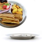 Picknick 3 Gitter Runde Platte Außengrill Nicht magnetisch 201 Edelstahlgitter [spät – Bild 2