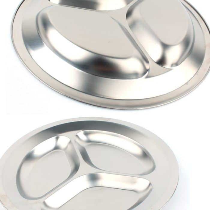 Picknick 3 Gitter Runde Platte Außengrill Nicht magnetisch 201 Edelstahlgitter [spät – Bild 3