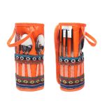 Outdoor Geschirr 12 Stück Anzug Camping Tragbare Edelstahl Essstäbchen Messer Gabel Löffel Zubehör Picknicktasche – Bild 3