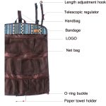 CLS Outdoor Multifunktionale Aufbewahrung Tragbare Hängetasche Zeltaufbewahrung Mesh Bag – Bild 3