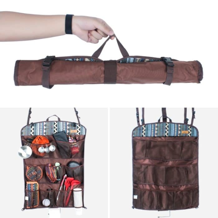 CLS Outdoor Multifunktionale Aufbewahrung Tragbare Hängetasche Zeltaufbewahrung Mesh Bag – Bild 7