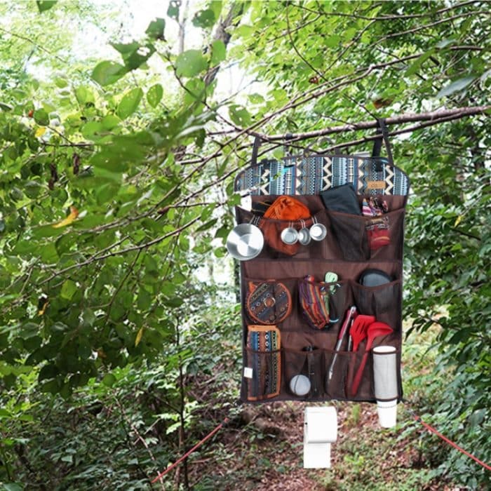 CLS Outdoor Multifunktionale Aufbewahrung Tragbare Hängetasche Zeltaufbewahrung Mesh Bag – Bild 8