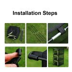 Outdoor Folding Trocknen Net Vier-Schicht Lagerung Korb Lagerung Korb Camping Trocknen Fisch Trocknen Net Rack Hängenden Korb, Four-Layer Storage Basket(Red), Four-Layer Storage Basket(Green) – Bild 5