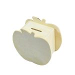 Hübsches, kreatives, handbemaltes Sparschwein aus Apfel zum Selbermachen für Kinder, 10x5.6x9.5cm – Bild 5