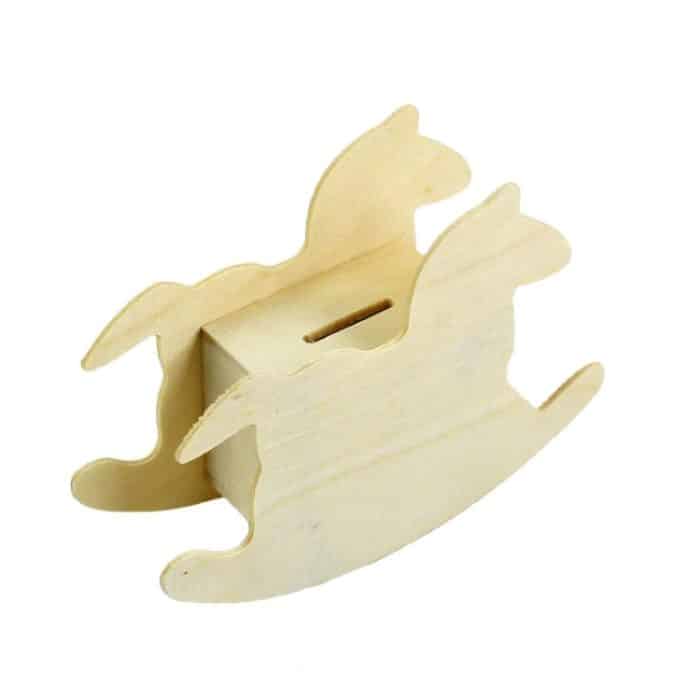 Lovely Child DIY Holz-Trojaner-Sparschwein, 14.8x11cm – Bild 2