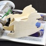 Lovely Child DIY Holz-Trojaner-Sparschwein, 14.8x11cm – Bild 5