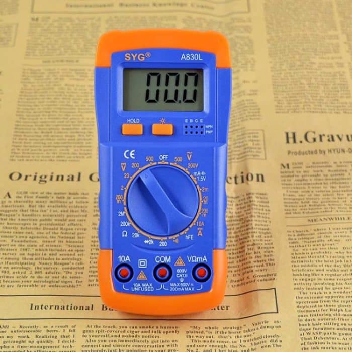 A830L Schutz Leuchtmittel Mehrzweck-Kapazitätsmesser Digitalmultimeter – Bild 2