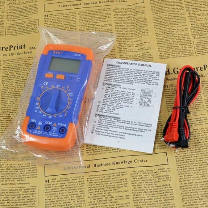 A830L Schutz Leuchtmittel Mehrzweck-Kapazitätsmesser Digitalmultimeter – Bild 5