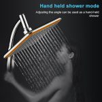 Chrom Duschkopf aus Messing an der Wand – Bild 8