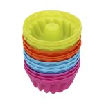 12 Stück Fadenform Backen Geleeform Silikon Pudding Cupcake Muffin Donut Form – Bild 2