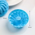 12 Stück Fadenform Backen Geleeform Silikon Pudding Cupcake Muffin Donut Form – Bild 3
