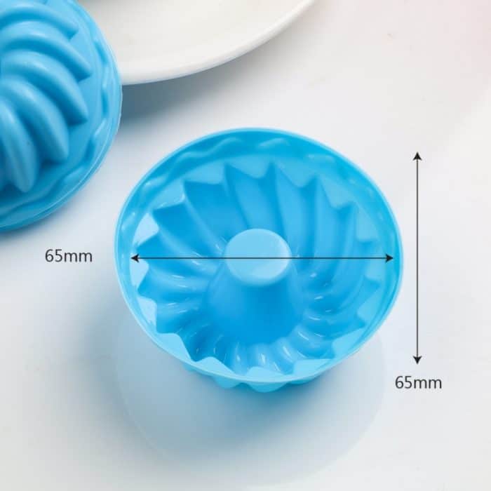 12 Stück Fadenform Backen Geleeform Silikon Pudding Cupcake Muffin Donut Form – Bild 3